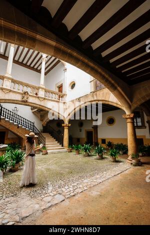 Palacio de Can Oleza Mandado construir por la familia Descos en el siglo XV Stockfoto