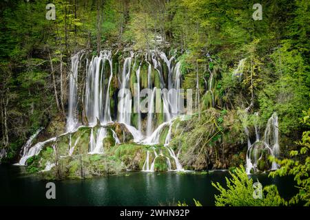 Parque Nacional de los Lagos de Plitvice Stockfoto