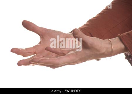 Handwäsche und Desinfektion als hygienische Massnahme Stockfoto