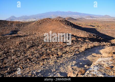 Ocean's Coast View Montana Amarilla Teneriffa Stockfoto