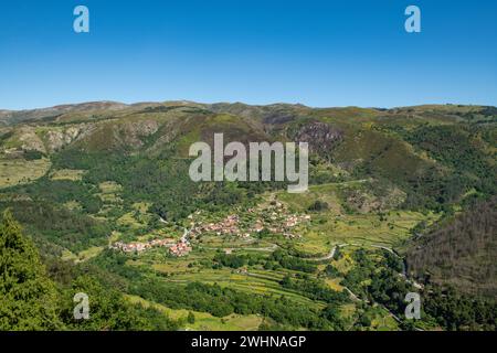 Aussichtspunkt von Sistelos Terrassen Stockfoto