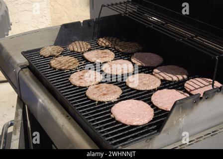 LEWISTON/IDAHO STATE/USA   Senioren im R oyal Plaza Retirement Center Genießen Sie heute am donnerstag, den 16. Mai 2012 Barbeque, hawaiianische Hotdogs und Hamburger sowie eine Oldtimer-Show (FOTO VON DEAN PICTURES) Stockfoto