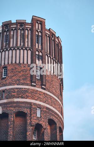 Der Gipfel des historischen Wasserturms in Lüneburg Stockfoto