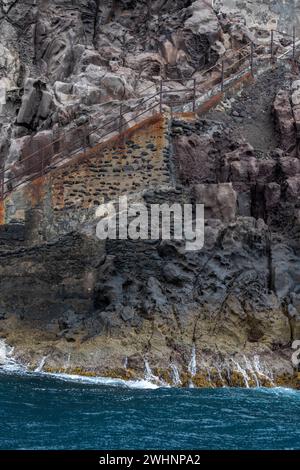 Nahaufnahme der Insel Stromboli Stockfoto