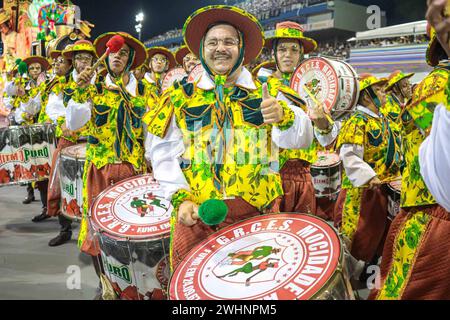 Carnaval Sp Turis 2024 - Tom Maior SAO PAULO SP, 11/2023 - Karneval SP Turis /Parade der Schulen der Sondergruppe - Mocidade Alegre, bei einer Parade am Samstag Abend im Anhembi Sambodromo, Sao Paulo 11. IMAGO / Jefferson Aguiar Sao Paulo Brasilien Copyright: XJeffersonxAguiarx Stockfoto