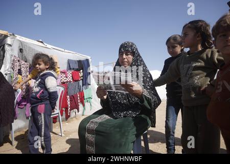 Am 10. Februar 2024 haben israelische Truppen Warnblätter über Rafah im südlichen Gazastreifen abgelegt. Foto: Bashar Taleb apaimages Rafah Gazastreifen palästinensisches Gebiet 100224 Rafah BT 1 002 Copyright: XapaimagesxBasharxTalebxapaimagesx Stockfoto