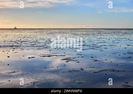 Das Wattenmeer in Norddeutschland Stockfoto