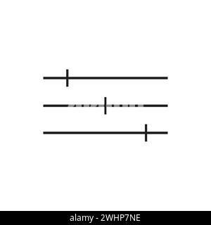 Symbol für die Einstelltaste in flacher Form mit Hintergrund. Stock Vektor