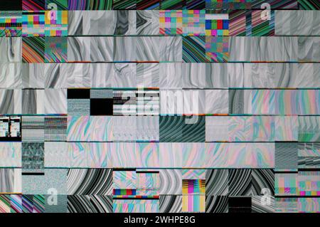 Zusammenfassung Hintergrund, Muster eines digitalen glitch. Stockfoto