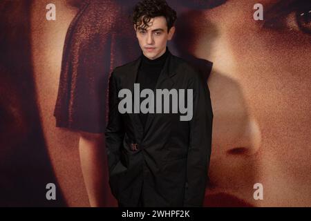 Rom, Italien. Februar 2024. Michele Bravi nimmt am 5. Februar 2024 an der Premiere von Finalmente l'Alba im Cinema Barberini in Rom Teil. (Foto: Luca Carlino/NurPhoto)0 Credit: NurPhoto SRL/Alamy Live News Stockfoto