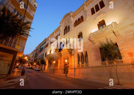 Parlament (Antiguo Circulo Mallorquin) (s.XIX).Centro historico.Palma.Mallorca.Baleares.EspaÃ±a. Stockfoto