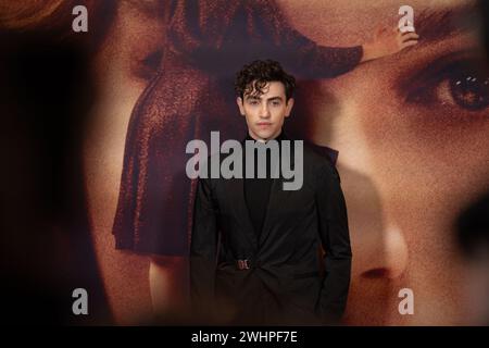 Rom, Italien. Februar 2024. Michele Bravi nimmt am 5. Februar 2024 an der Premiere von Finalmente l'Alba im Cinema Barberini in Rom Teil. (Foto: Luca Carlino/NurPhoto)0 Credit: NurPhoto SRL/Alamy Live News Stockfoto