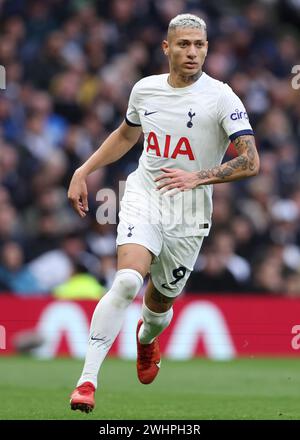 London, Großbritannien. Februar 2024. Richarlison von Tottenham Hotspur während des Premier League-Spiels im Tottenham Hotspur Stadium in London. Der Bildnachweis sollte lauten: Paul Terry/Sportimage Credit: Sportimage Ltd/Alamy Live News Stockfoto