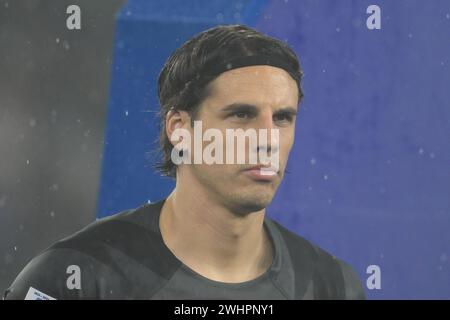 Yann Sommer vom FC Internazionale spielt während des Spiels Der Serie A zwischen AS Roma und FC Internazionale im Olimpic Stadium Stockfoto