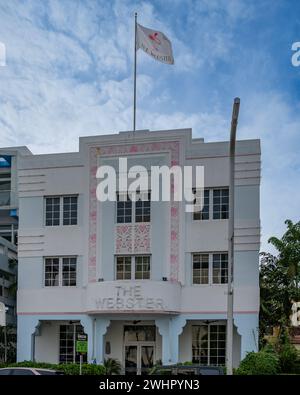 Webster, Art Déco Historical District, Miami Beach, Florida Stockfoto