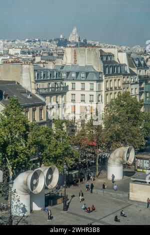 Allgemeine Sicht auf die Viertel von Paris Stockfoto