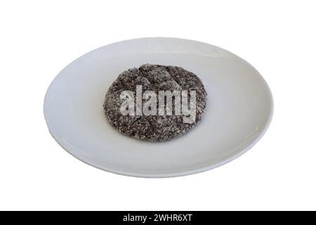 Schokoladenkekse isoliert auf weißem Hintergrund Stockfoto