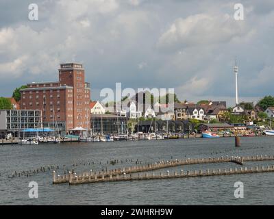 Kappeln am fluss schlei Stockfoto