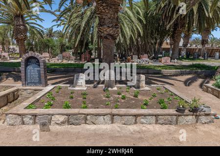 Deutsche Soldatengräber Auf Dem Swakopmund-Friedhof In Namibia Stockfoto