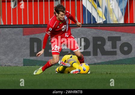 Foto Alberto Mariani/LaPresse 11. Februar 2024 - Monza Brianza, Italia - Sport, calcio - Monza vs Hellas Verona - Campionato italiano di calcio Serie A Tim 2023/2024 - Stadio U-Pouwer. Nella Foto: Andrea Colpani 11. Februar 2024 Monza Brianza Italien - Sport, Fußball - Monza vs Hella Verona - italienische Serie A timFußballmeisterschaft 2023/2024 - Stadio U-PouwerStadium. Im Bild: Stockfoto