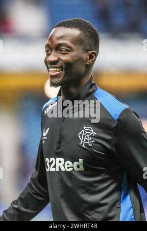 MOHAMED DIOMANDE, professioneller Fußballspieler, spielt derzeit für Rangers FC, Glasgow, Schottland, Großbritannien. Während der Schulung aufgenommenes Bild Stockfoto