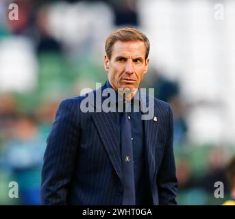 11. Februar 2024; Aviva Stadium, Dublin, Irland: Six Nations International Rugby, Irland gegen Italien; Gonzalo Quesada Italien Cheftrainer Stockfoto