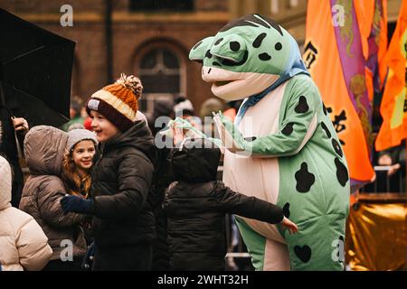Newcastle upon Tyne, Großbritannien. Februar 2024. Chinesisches Neujahr in Newcastle upon Tyne. Quelle: Thomas Jackson/Alamy Live News Stockfoto