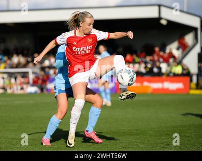 Borehamwood, Großbritannien. Februar 2024. Borehamwood, England, 11. Februar 2024: Beth Mead (9 Arsenal) in Aktion während des Adobe Womens FA Cup Spiels zwischen Arsenal und Manchester City im Mangata Pay UK Stadium (Meadow Park) in Borehamwood, England. (Jay Patel/SPP) Credit: SPP Sport Press Photo. /Alamy Live News Stockfoto