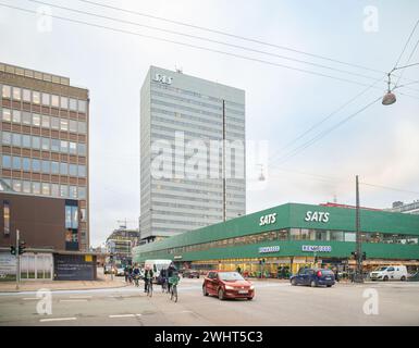 Kopenhagen, Dänemark - SAS Royal Hotel (jetzt Radisson Collection Royal Hotel) von Arne Jacobsen Stockfoto