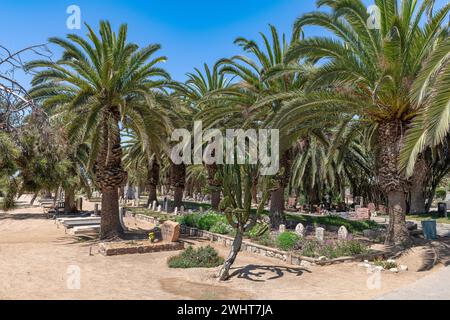 Deutsche Soldatengräber Auf Dem Swakopmund-Friedhof In Namibia Stockfoto