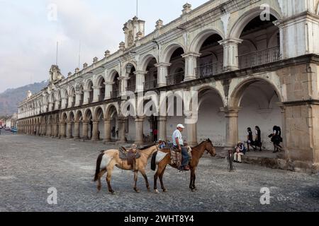 Antigua, Guatemala. Palacio de los Capitanes Generales. Stockfoto