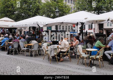 03 Juli 2023/ Blue monday Jazbad spielt beim Copenhagen jazzfestival 2023 bei Hojbro mplads in Kopenhagen Denamrk Photo.Francis Joseph Dean/Dean Pictures Stockfoto