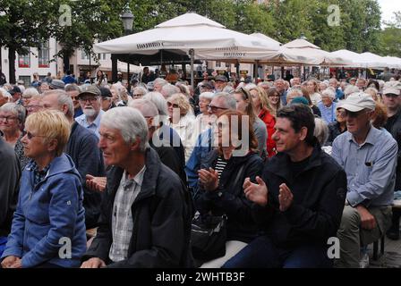 03 Juli 2023/ Blue monday Jazbad spielt beim Copenhagen jazzfestival 2023 bei Hojbro mplads in Kopenhagen Denamrk Photo.Francis Joseph Dean/Dean Pictures Stockfoto