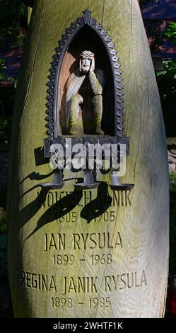 Historischer Friedhof, Fragment, Zakopane, Polen Stockfoto