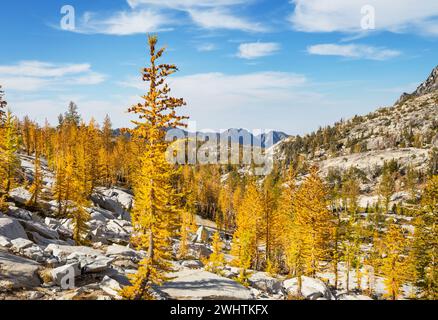 Der Lake Viviane in den Enchantments, Alpine Lakes Wilderness, Washington, USA Stockfoto