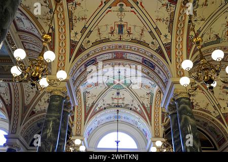 Innenarchitektur, Semperoper, Dresden, Sachsen, Deutschland Stockfoto