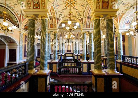 Innenarchitektur, Semperoper, Dresden, Sachsen, Deutschland Stockfoto