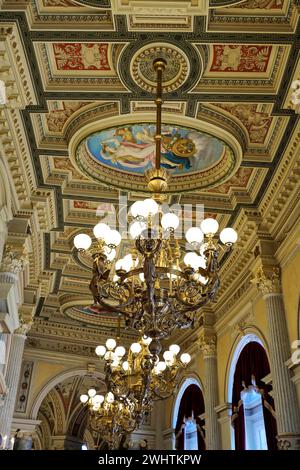 Innenarchitektur, Semperoper, Dresden, Sachsen, Deutschland Stockfoto