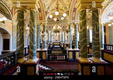 Innenarchitektur, Semperoper, Dresden, Sachsen, Deutschland Stockfoto