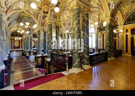 Innenarchitektur, Semperoper, Dresden, Sachsen, Deutschland Stockfoto