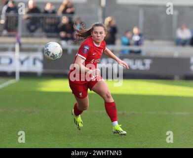 Dartford, Großbritannien. Februar 2024. Lucy Parry von Liverpool Women in Aktion beim Fünften Roundsoccer-Spiel der Frauen im FA Cup der Frauen zwischen London City Lionesses Women und LiverpoolWomen im Princes Park, Dartford, Großbritannien - 11. Februar 2024. Quelle: Action Foto Sport/Alamy Live News Stockfoto