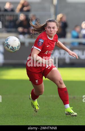 Dartford, Großbritannien. Februar 2024. Lucy Parry von Liverpool Women in Aktion beim Fünften Roundsoccer-Spiel der Frauen im FA Cup der Frauen zwischen London City Lionesses Women und LiverpoolWomen im Princes Park, Dartford, Großbritannien - 11. Februar 2024. Quelle: Action Foto Sport/Alamy Live News Stockfoto