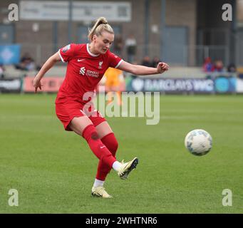 Dartford, Großbritannien. Februar 2024. Mel (Melissa) Lawley von Liverpool Women beim Fünften Roundsoccer-Spiel der Frauen im FA Cup der Frauen zwischen London City Lionesses Women und LiverpoolWomen im Princes Park, Dartford, Großbritannien - 11. Februar 2024. Quelle: Action Foto Sport/Alamy Live News Stockfoto