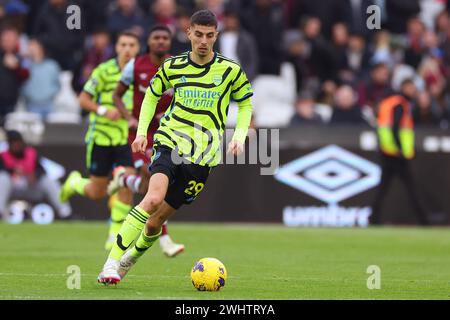 London Stadium, London, Großbritannien. Februar 2024. Premier League Football, West Ham United gegen Arsenal; Kai Havertz von Arsenal Credit: Action Plus Sports/Alamy Live News Stockfoto