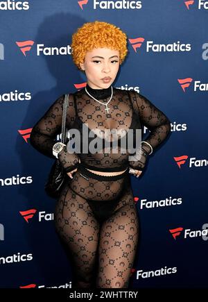 Ice Spice besucht Michael Rubins Fanatics Super Bowl Party im Marquee Nightclub im Cosmopolitan of Las Vegas am 10. Februar 2024 in Las Vegas, Nevada. Foto: C Flanigan/imageSPACE Stockfoto