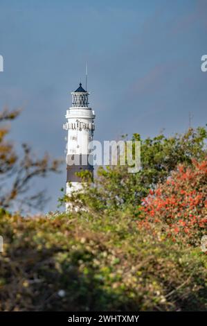 Langer Christian Leuchtturm Stockfoto