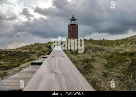 Leuchtturm Rotes Kliff Stockfoto