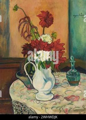 Suzanne Valadon - Vase de Fleurs avec Pot et carafe Stockfoto