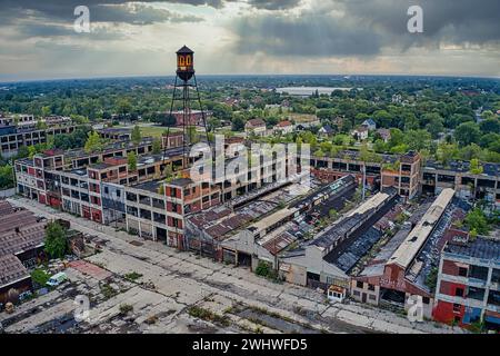Automobilwerk Packard, Detroit Stockfoto