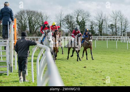 Zweites Rennen in Wincanton, Samstag, 19. Februar 2022, Steeple Chase Stockfoto